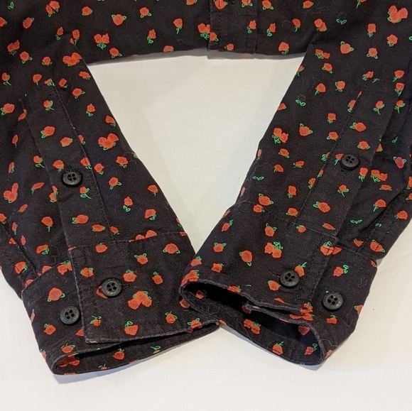 𝅺the Hundreds rose print button down shirt small - Picture 4 of 9